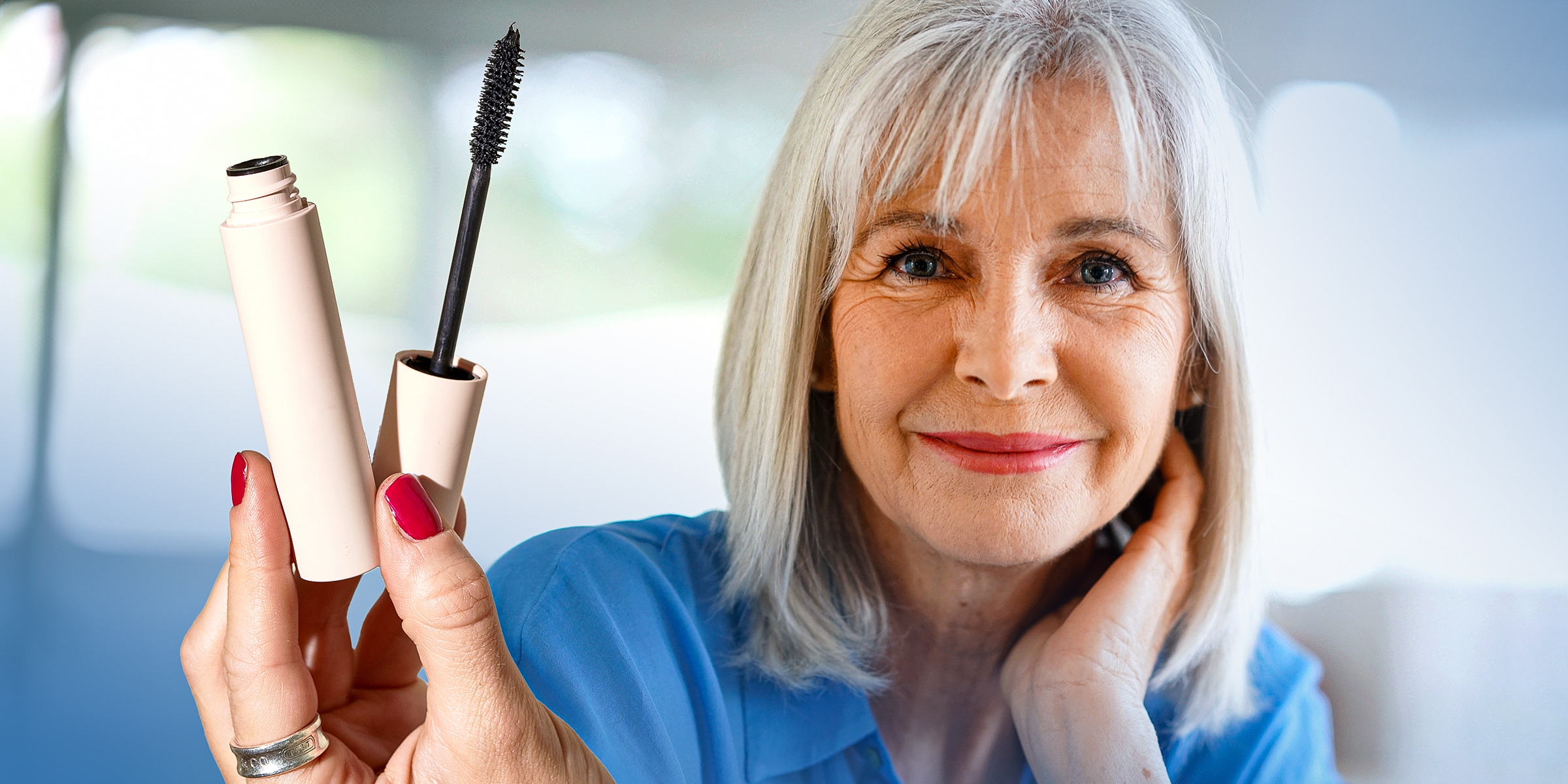 Mascara | A smiling woman | Source: Shutterstock | Getty Images