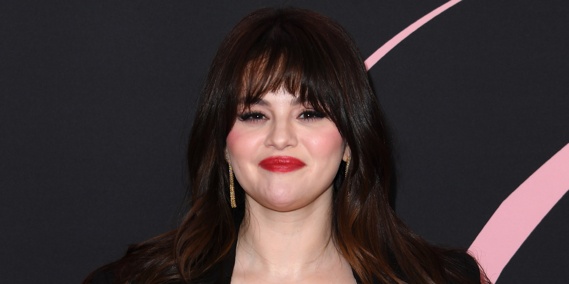 Selena Gomez flaunting her half moon bangs | Source: Getty Images